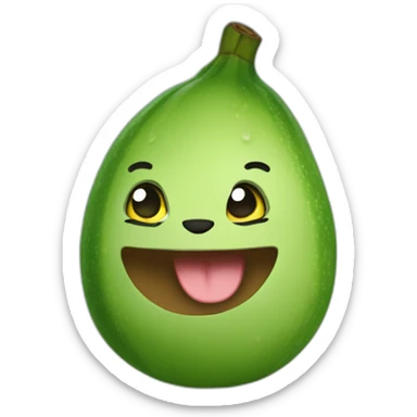 an avocato saying ok sticker