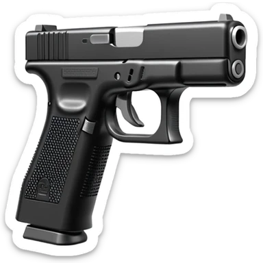 Crea un emoji con una Glock  sticker