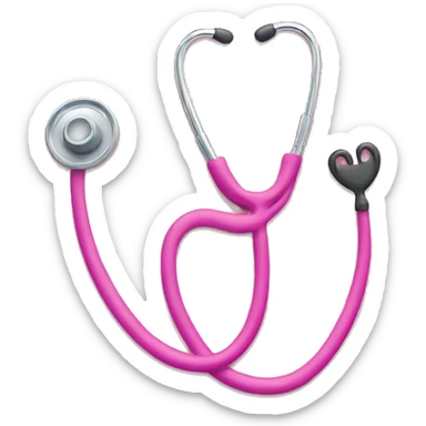 pink stethoscope  sticker