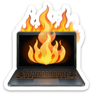 malwarebytes burning laptop sticker