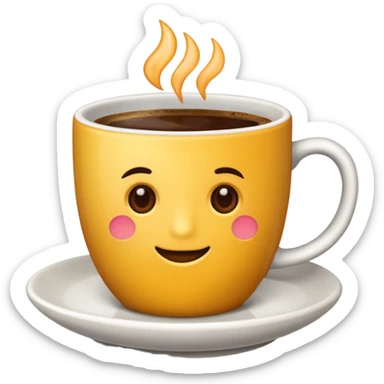 Taza de cafe sticker