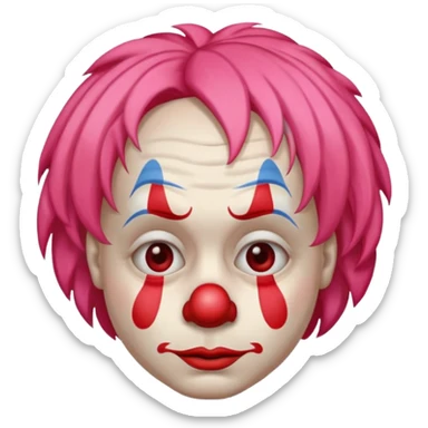 Sad clown emoji sticker