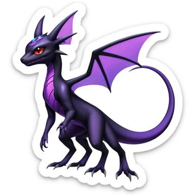 Shiny Salandit-Noivern-Umbreon-Hybrid (Full body) sticker