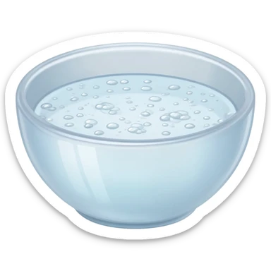 A bowl of water. sticker