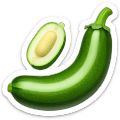 Bouche courgette sticker