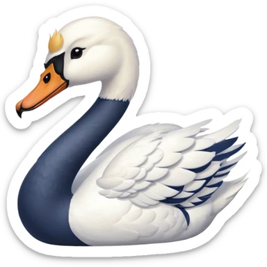 The white swan and the sailor sticker