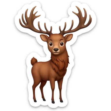 Ciervo rojo sticker