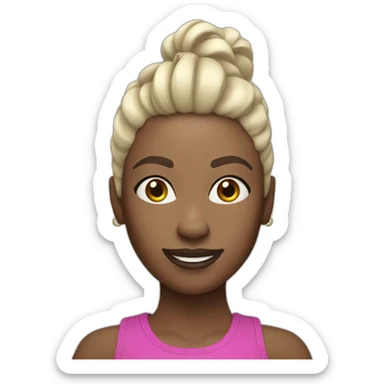 zumba white-skin dancer sticker