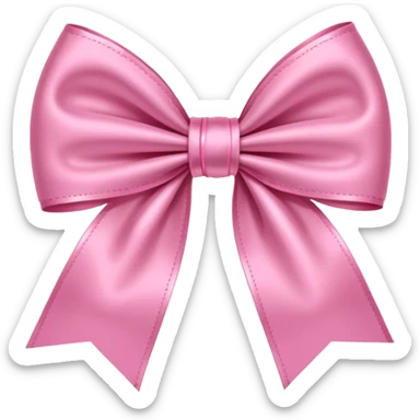 Pink cute bow sticker