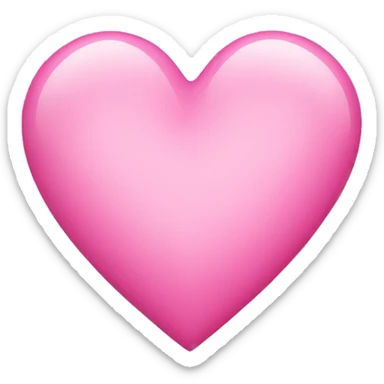 Pink heart sticker