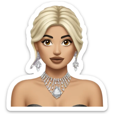 Kylie Jenner Princess with jewellery sticker