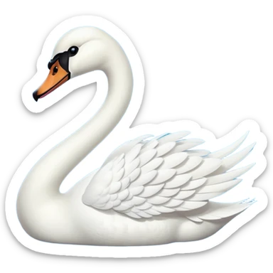 Swan sticker
