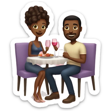 Date night at home  sticker