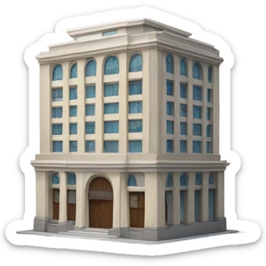 Edificio con una tapa sticker