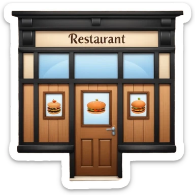 restaurant fachada sticker