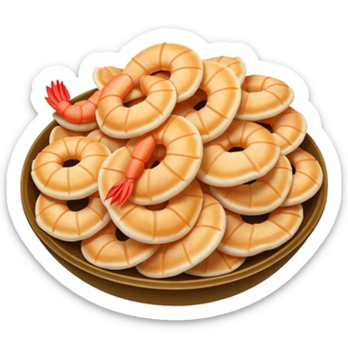 prawn crackers sticker