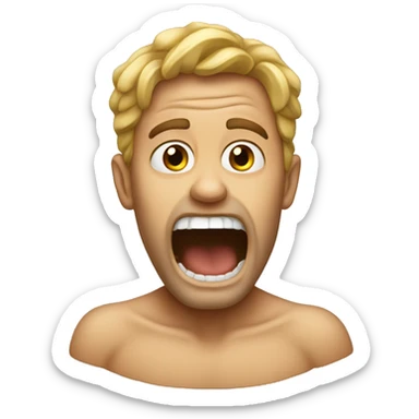 Jaw dropped  sticker