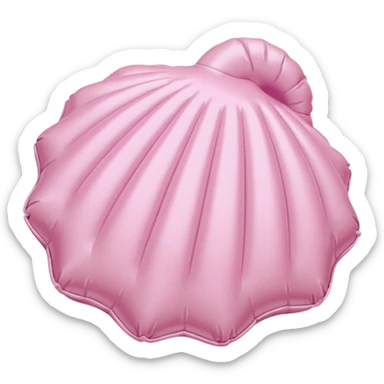 vintage rococo pale pink inflatable puffy shell phone sticker