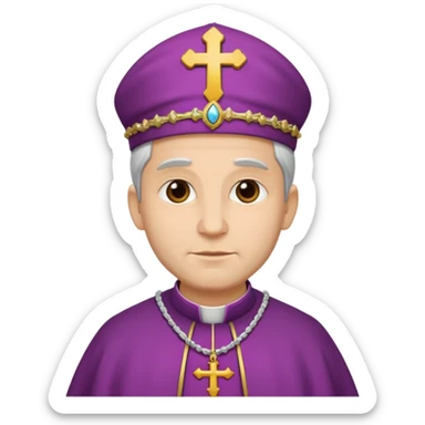 OBISPO DE IGLESIA CON PIEL BLNCA sticker
