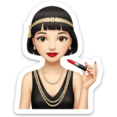 gatsby woman sticker