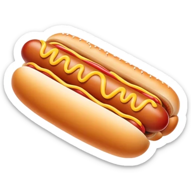 Hotdog with legs  sticker