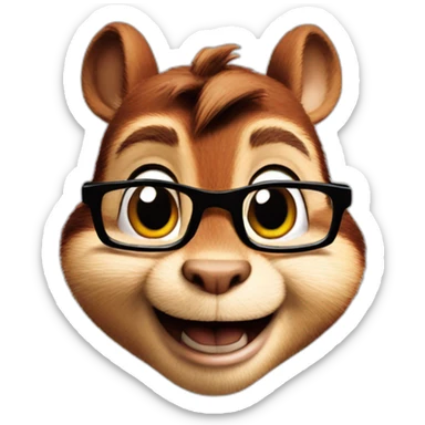 Alvin the chipmunk sticker