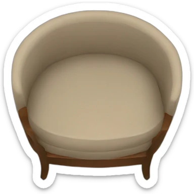 furniture top view sticker