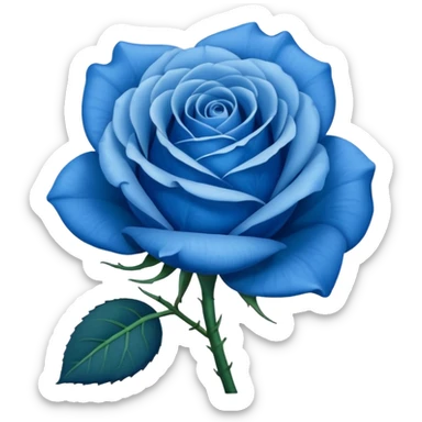 une rose bleu sticker