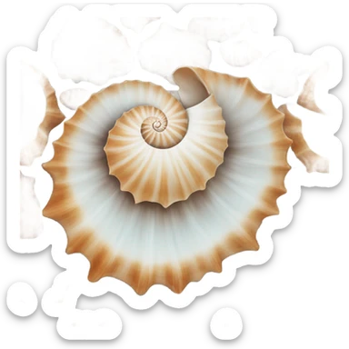Seashell sticker
