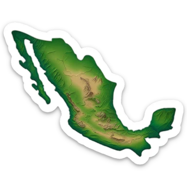 mapa méxico sticker