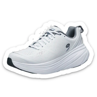 Hoka one one white sneakers  sticker