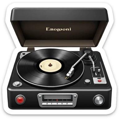 Record player sticker