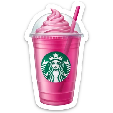 Starbucks pink drink sticker