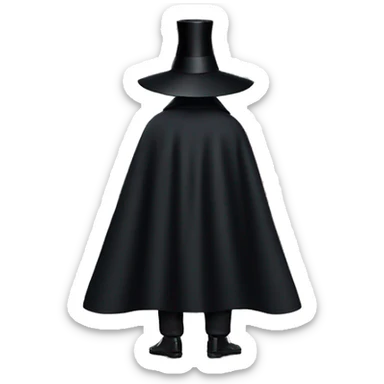 back profile of black magician, cape that says Dior, text Dior on the cape sticker