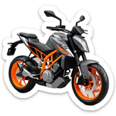 Ktm duke 250 grey sticker