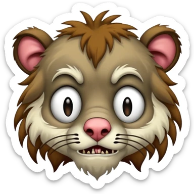 beast most wretched sad beast with most horrible ailment and maladies wretched beast sticker