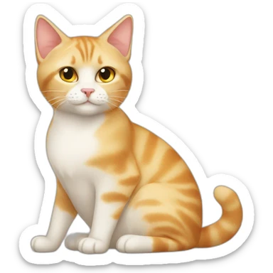 blonde cat and carey cat sticker