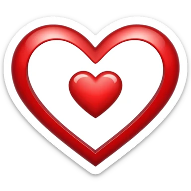 Corazón bordo sticker