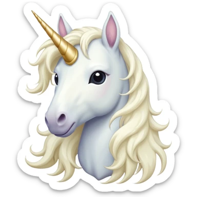 Unicornio palido sticker