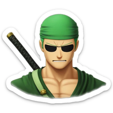 Roronoa Zoro one piece sticker