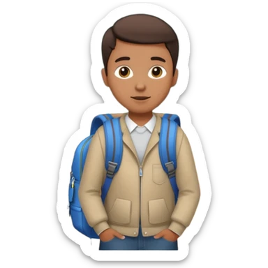 I am standing in the classroom. sticker