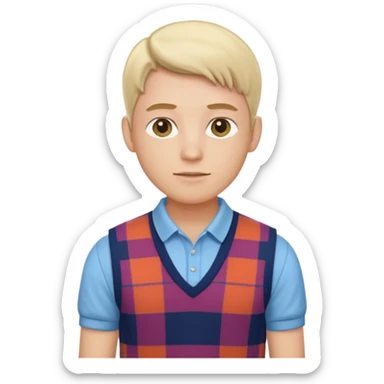 Make me a preppy aesthetic sticker