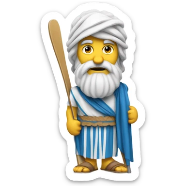 Socrates on pair of skis sticker