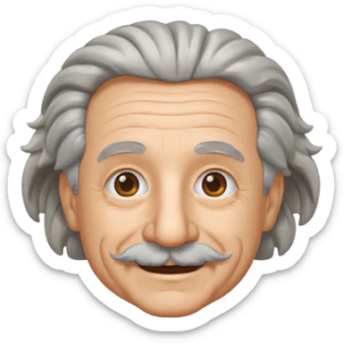 create albert enstein emoji  sticker