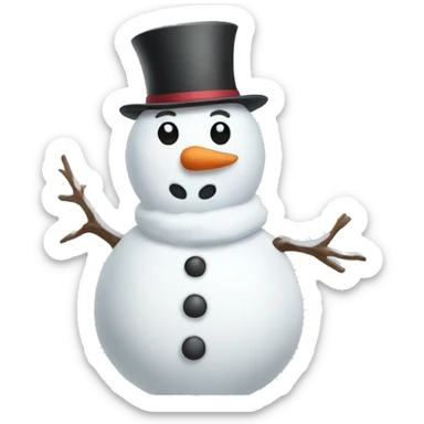 snowman sticker