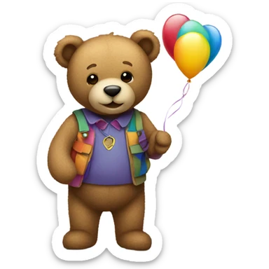🧸holding 🎈 sticker
