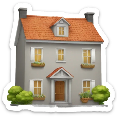 two happy cats buying a house sticker