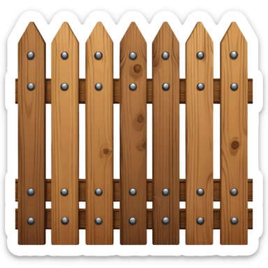 brown Fence sticker
