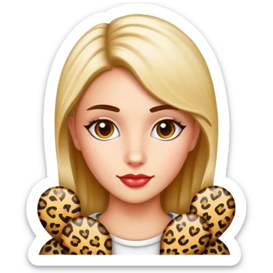 Cuori leopardati sticker