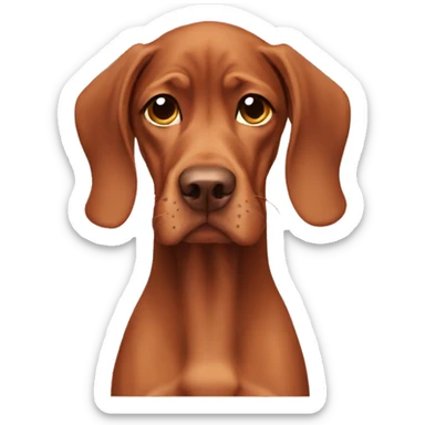 Sad vizsla sticker